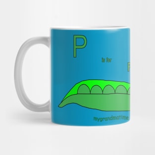 p is for peas Mug